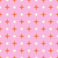 Pink and Orange Stars Pattern wallpaper