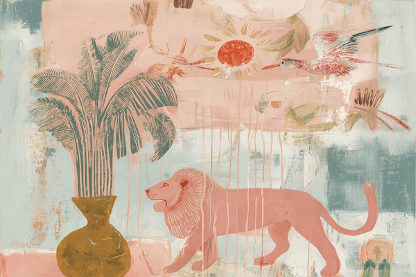 Artistic Jungle Scene
