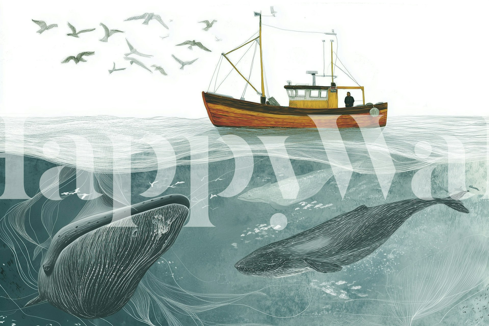 Tapeta Underwater Marine Life u sobi