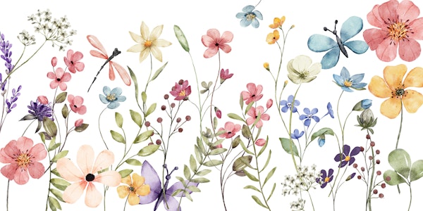 Floral paradise - lifted mural