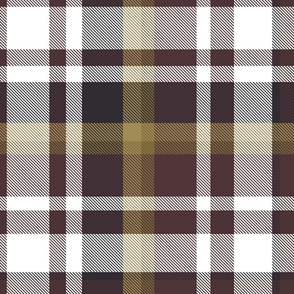 Chic Plaid brown white and khaki mood