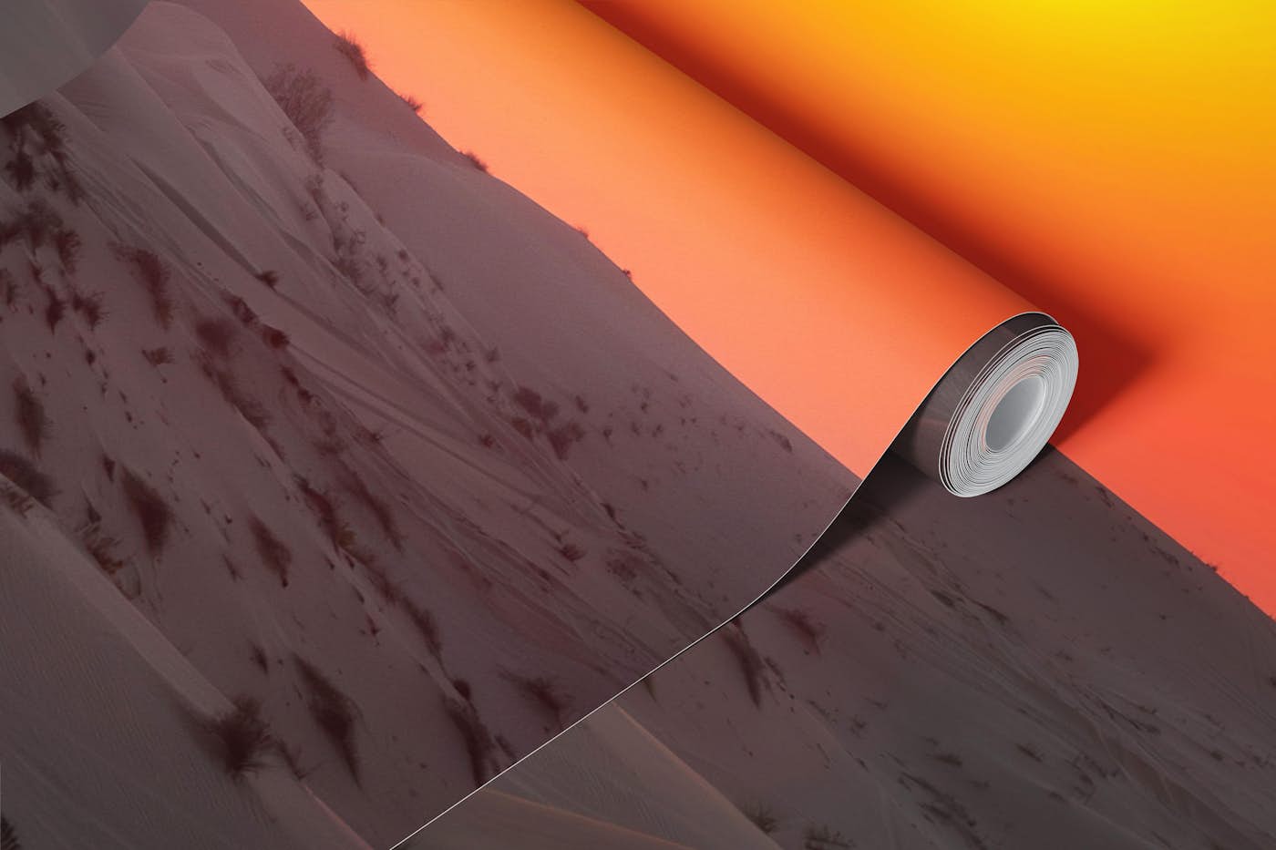 Desert sunset wallpaper roll