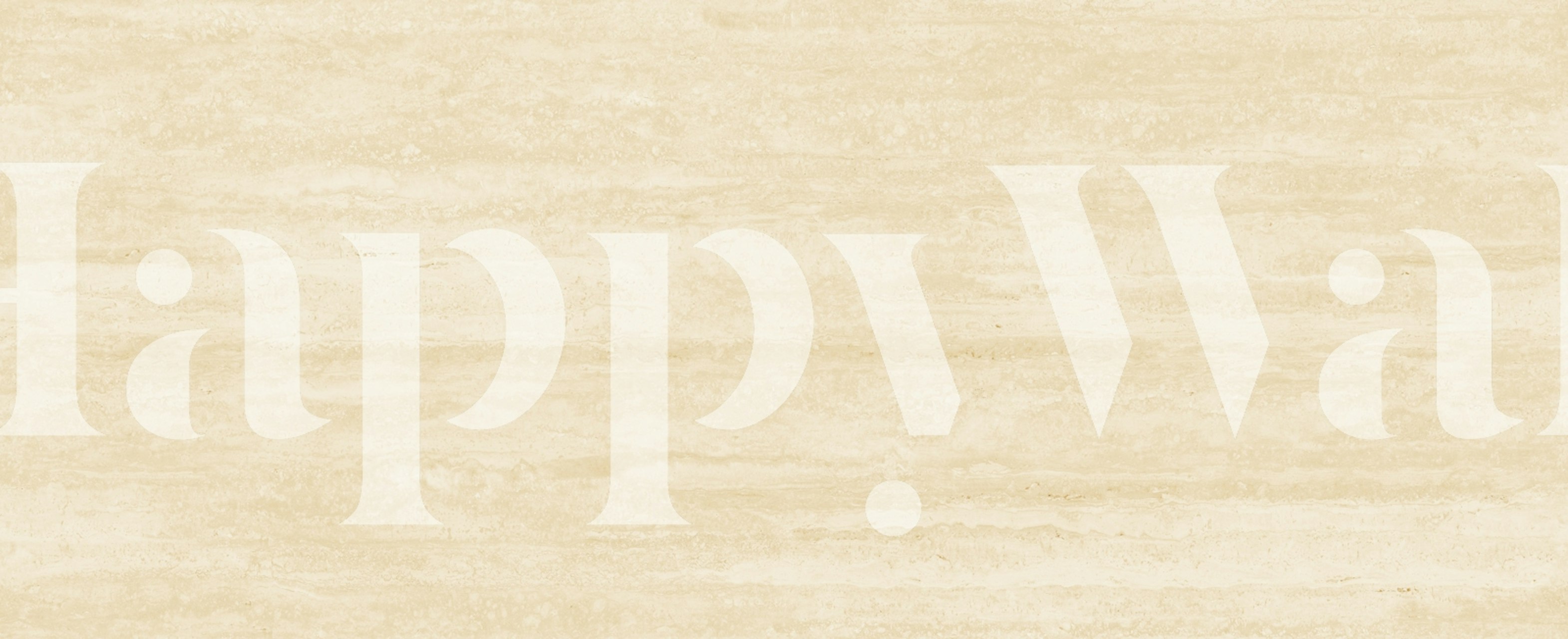 Papel pintado Golden Beige Travertine Stone en una habitación