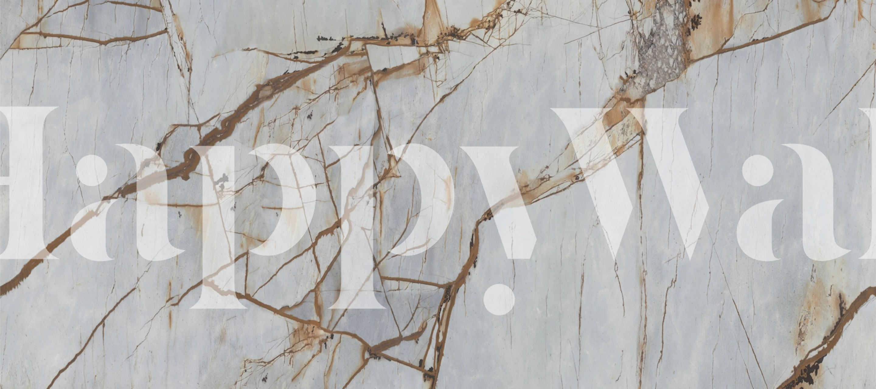 Gray Rustic Metalic Stone tapet i ett rum