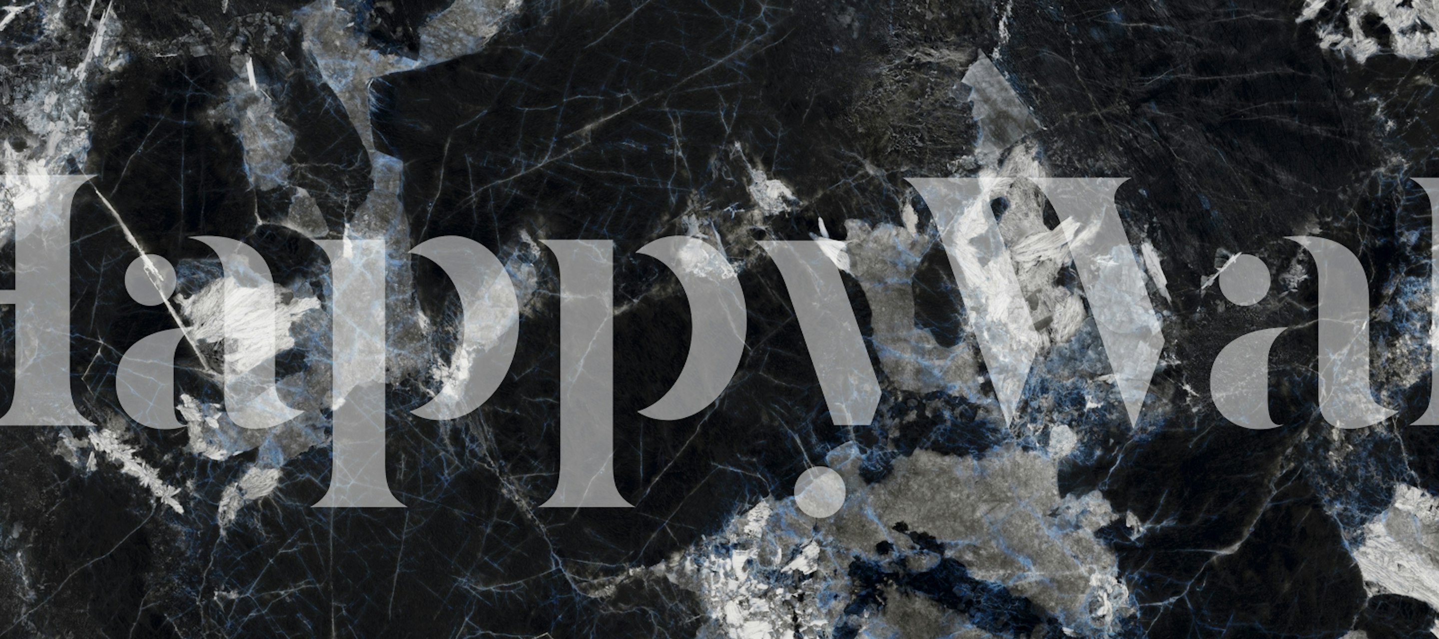 Natural black marble tapet i ett rum