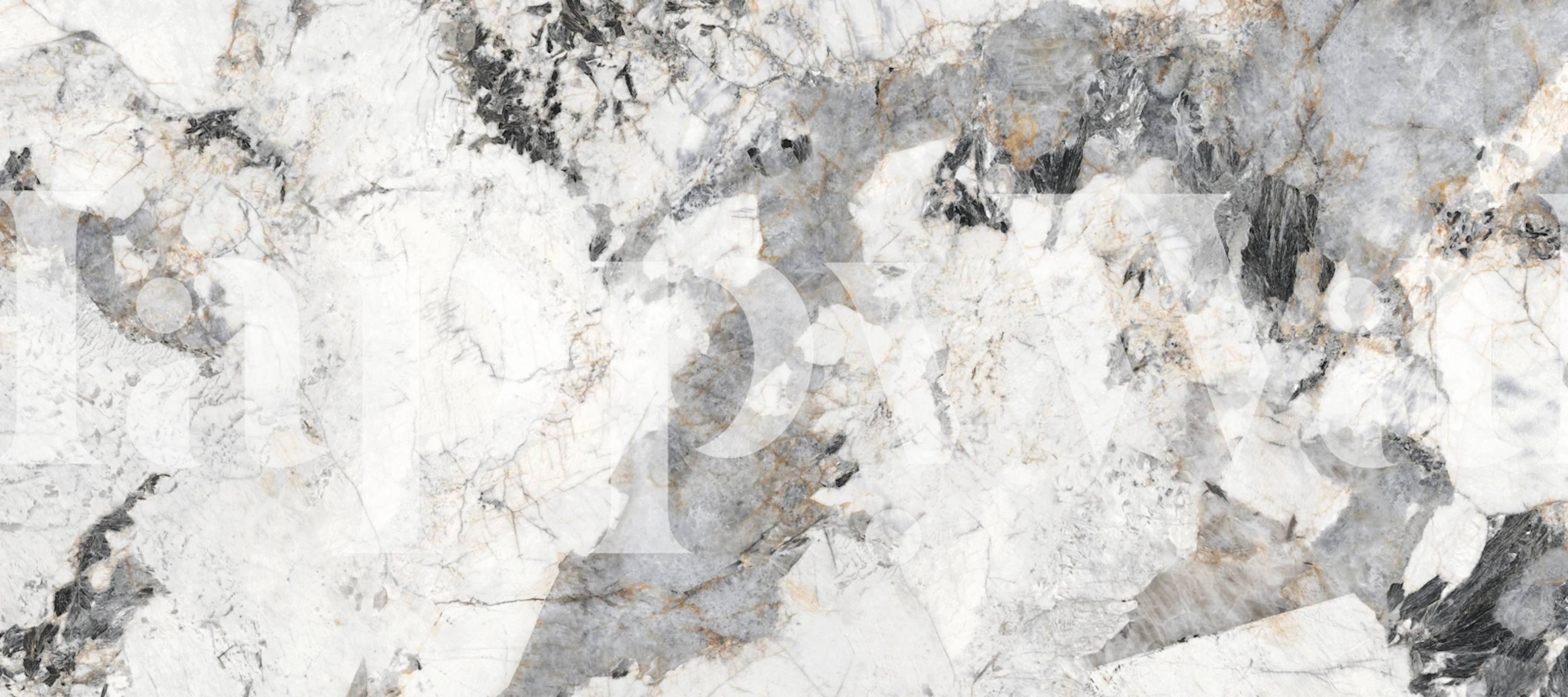 Glacier Fusion Marble wallpaper in interior setting