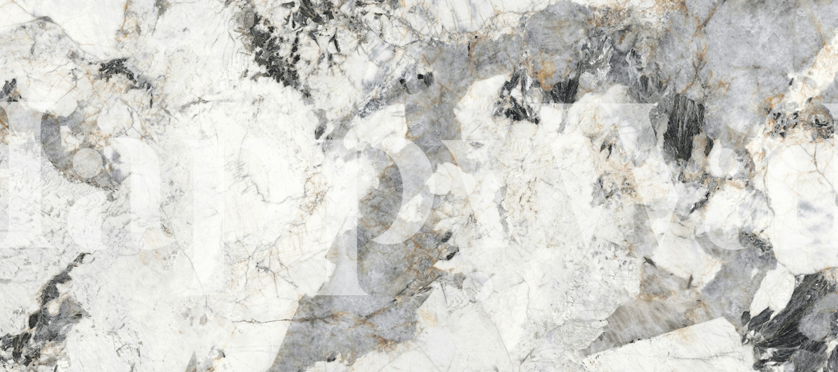 Glacier Fusion Marble wallpaper in interior setting