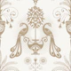Elegant classic Mediterranean birds taupe - M