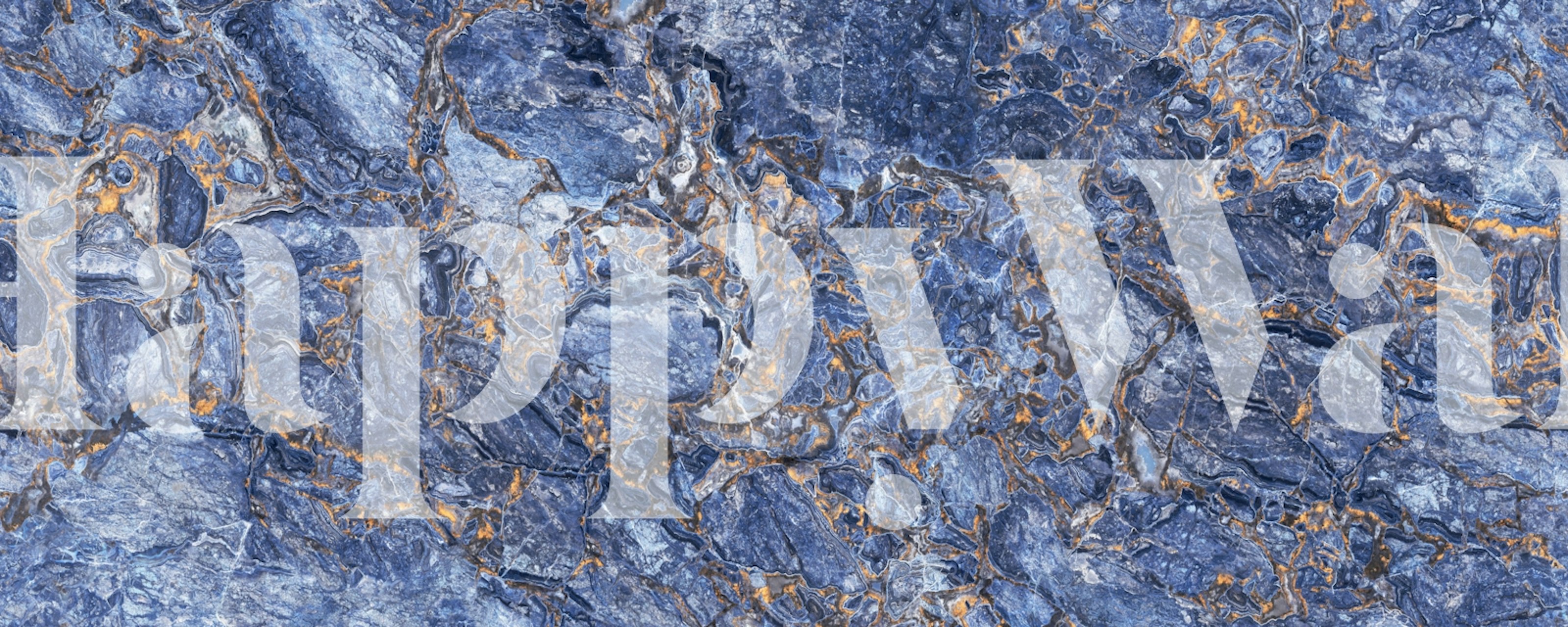 Tapeta Blue Agate Marble Texture v místnosti