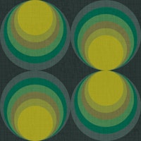 M retro gradient circles green sulphur wallpaper