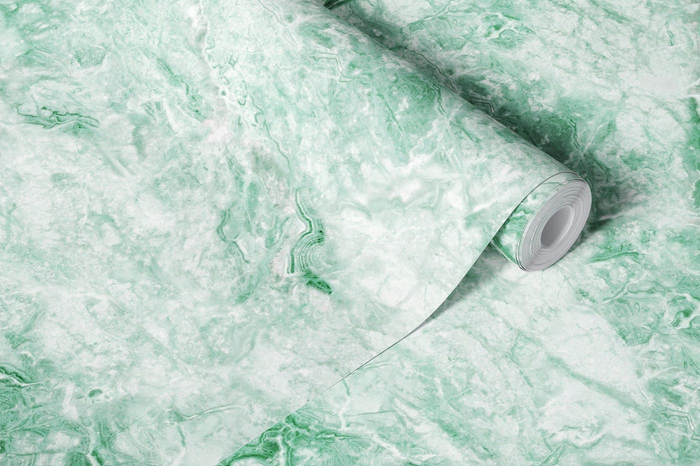 Verde Imperial Breccia Marble wallpaper roll