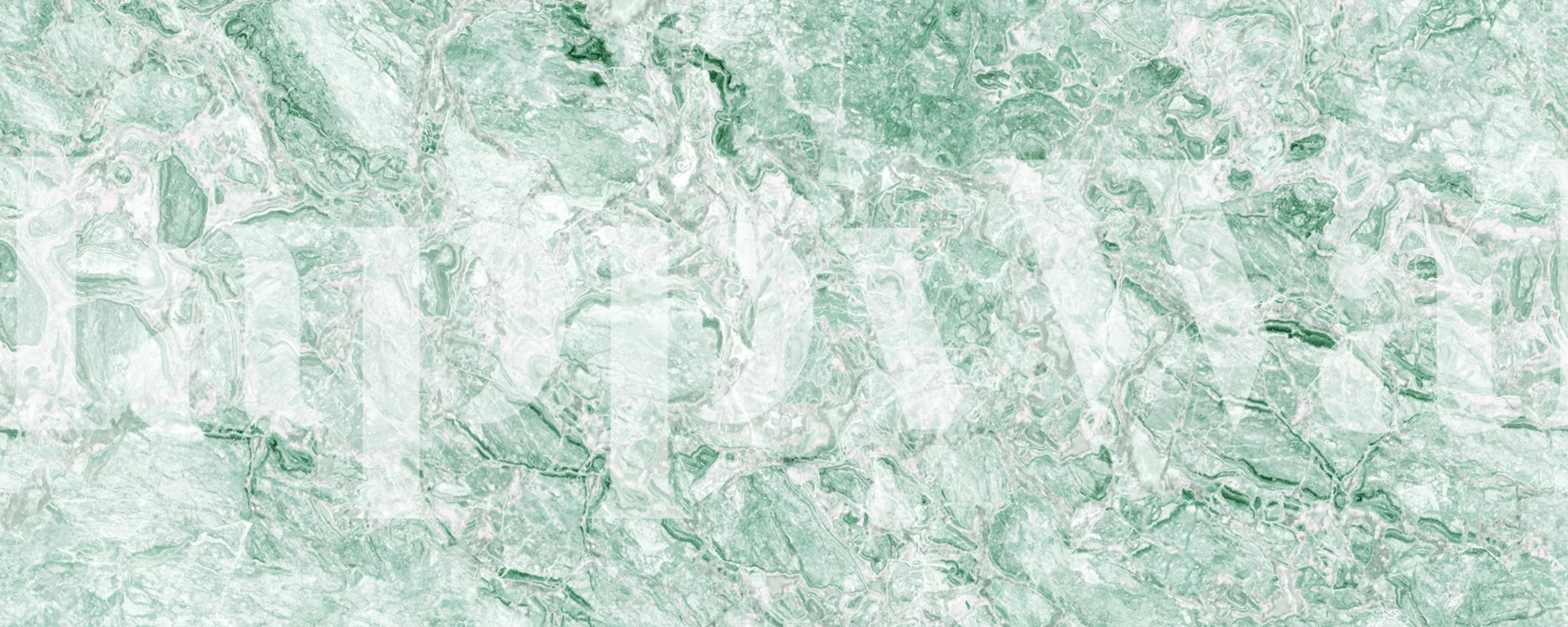 Green Breccia Marble wallpaper in a room