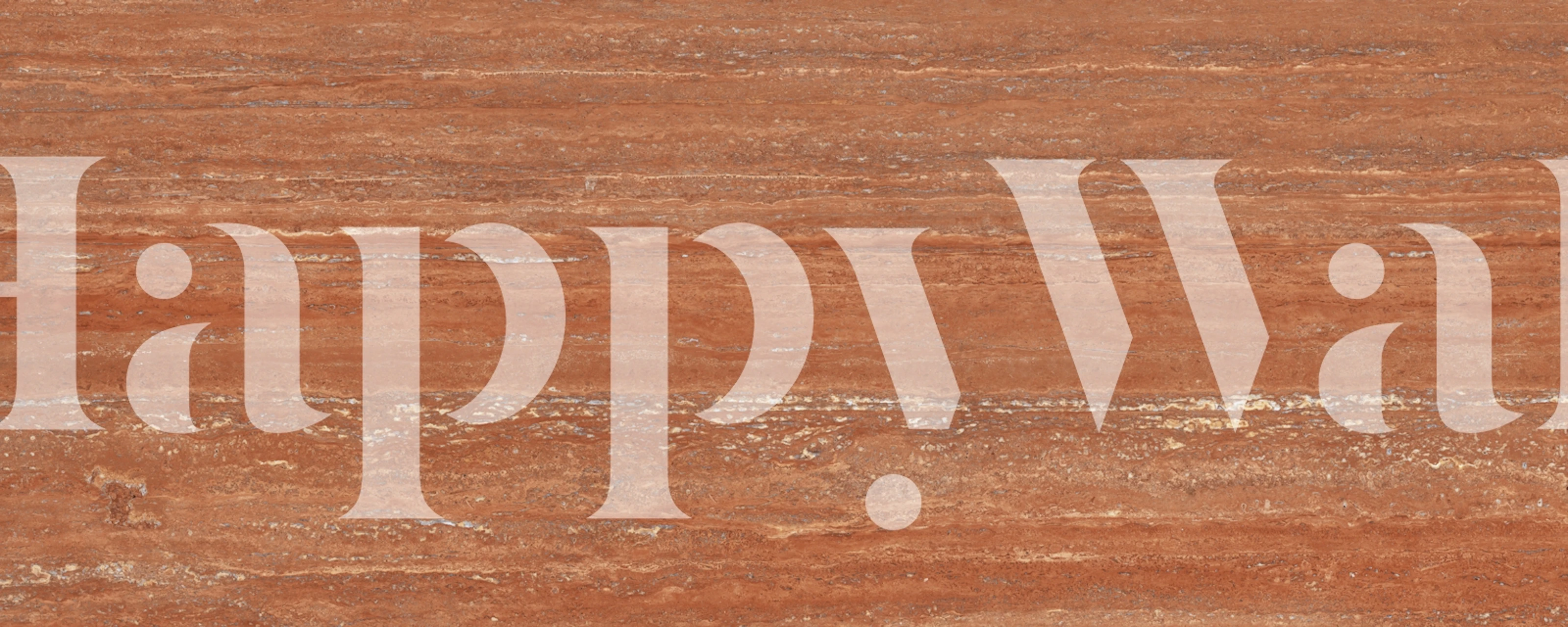 Rosso Travertine Strata Marble wallpaper in room