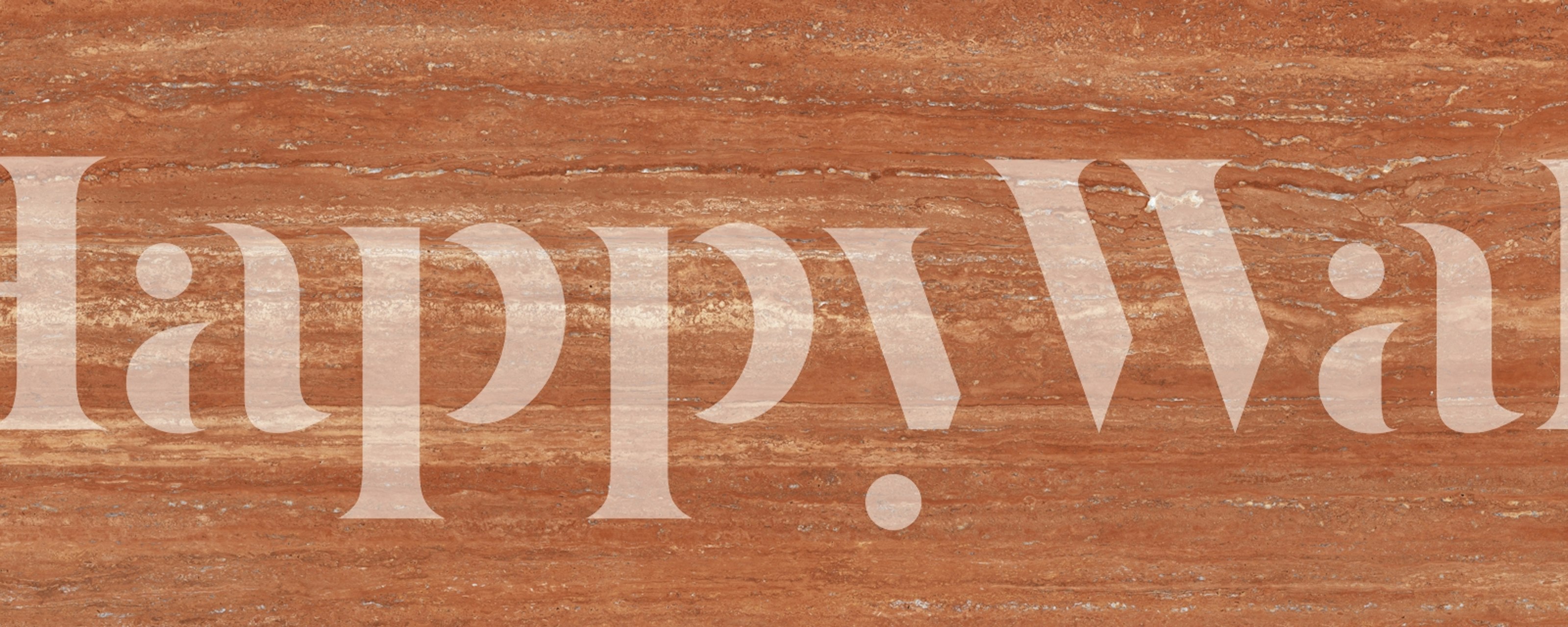 Papier peint Red Desert Strata dans une pièce