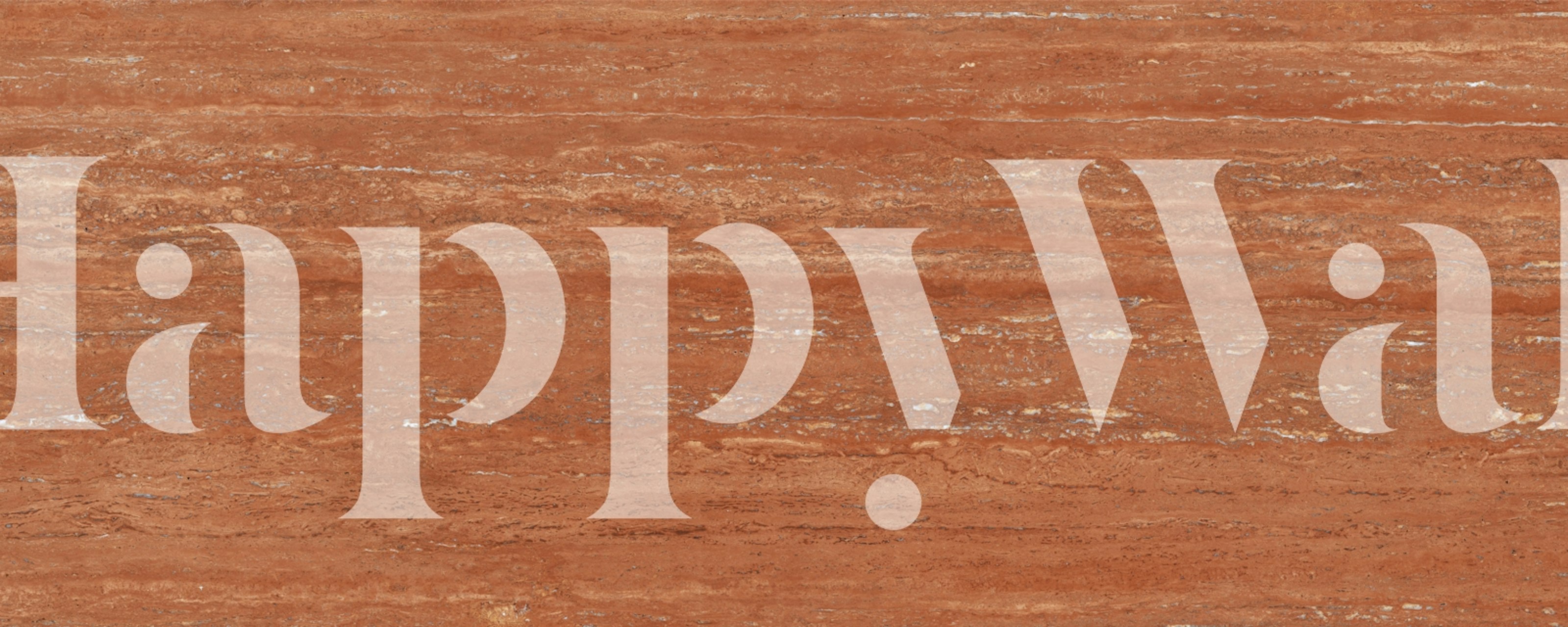 Red Traventine Marble wallpaper in a room setting