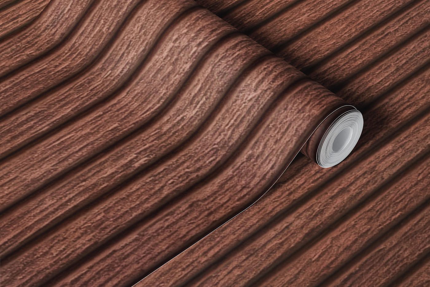 Rustic Mahogany Wood Backdrop wallpaper roll