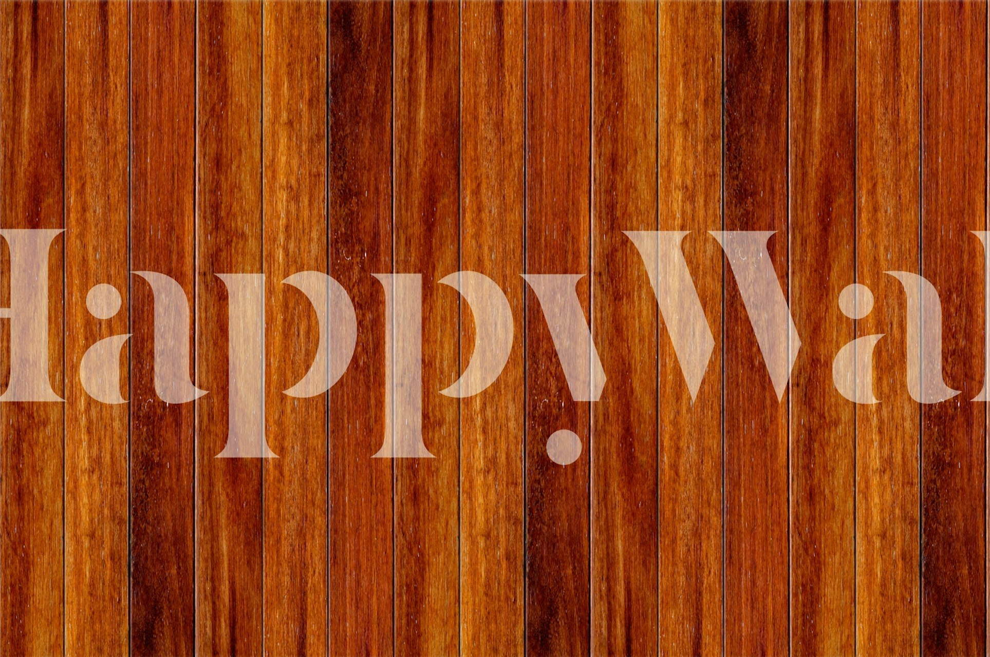 Classic Brown Wood Design Tapete in einem Raum