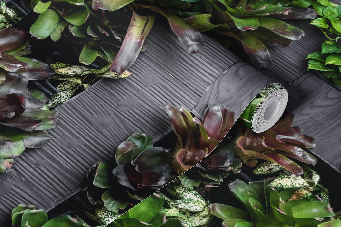 Lush Vertical Garden wallpaper roll