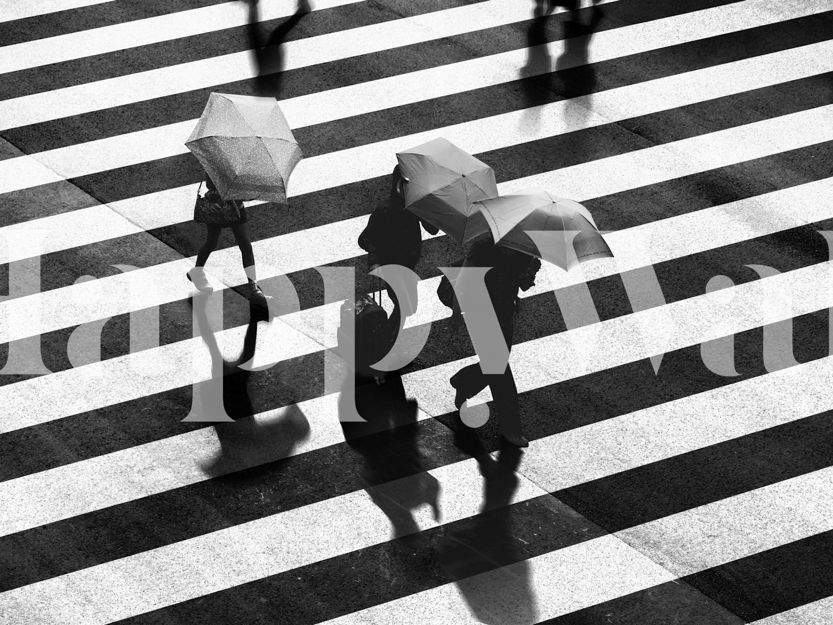 Walking Street urban wallpaper in a room