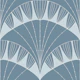 Art Deco Scallop Smoky Blue