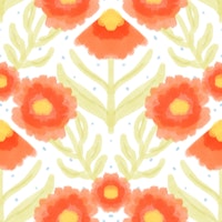 Sun-Kissed Blossom Delight behang