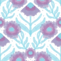 Blue and Purple Whimsy behang