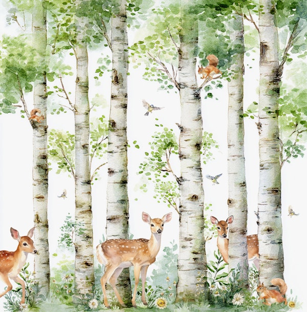 Deer in Forest Glade