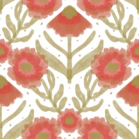 Warm Floral Fantasy behang