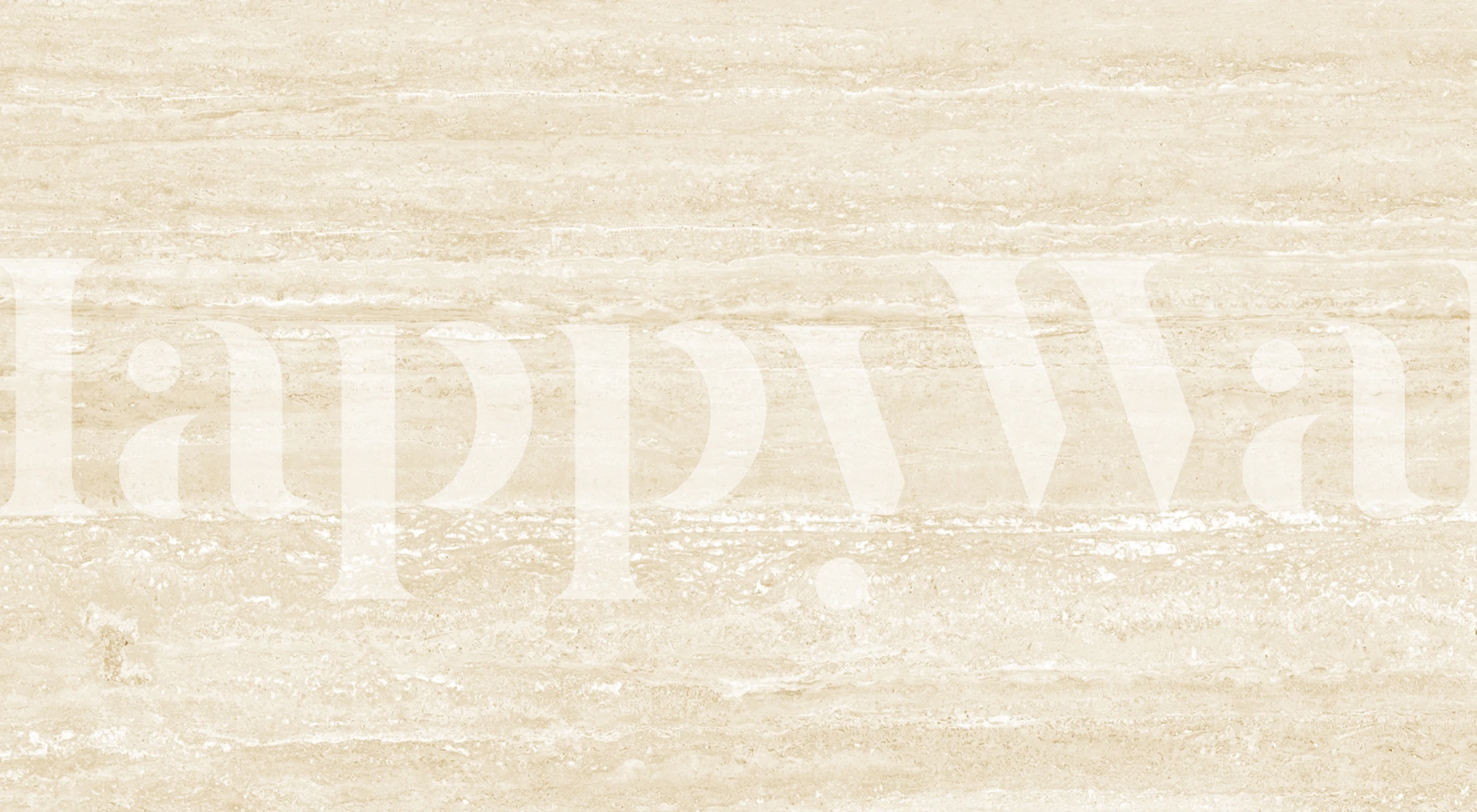 Papel de parede Natural Beige Stone em um quarto