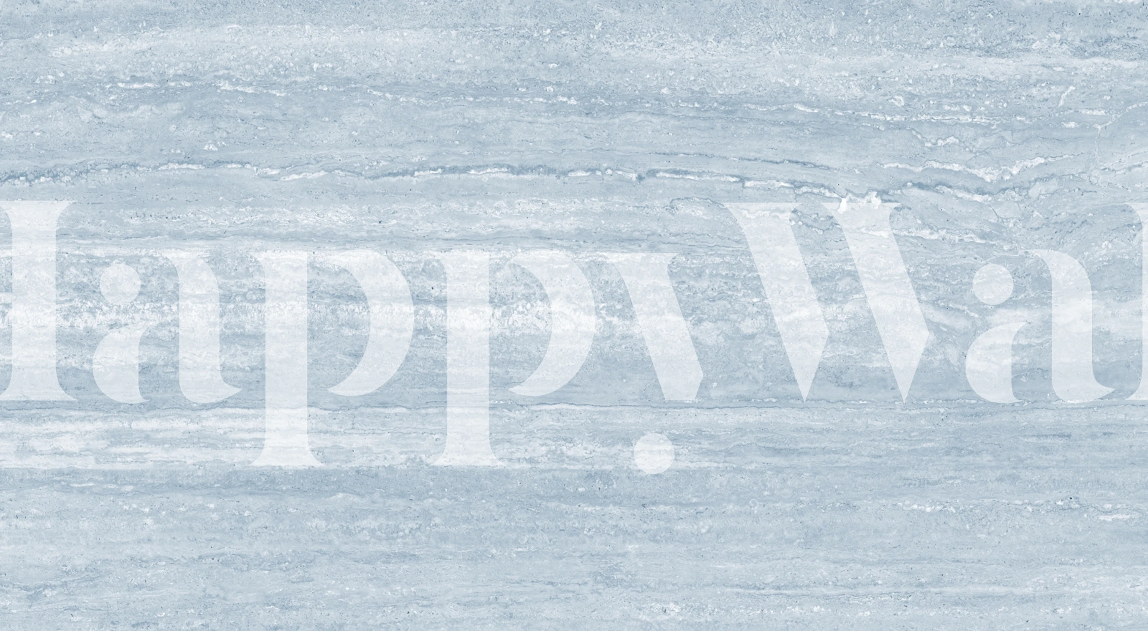 Marble pattern in shades of blue and white wallpaper