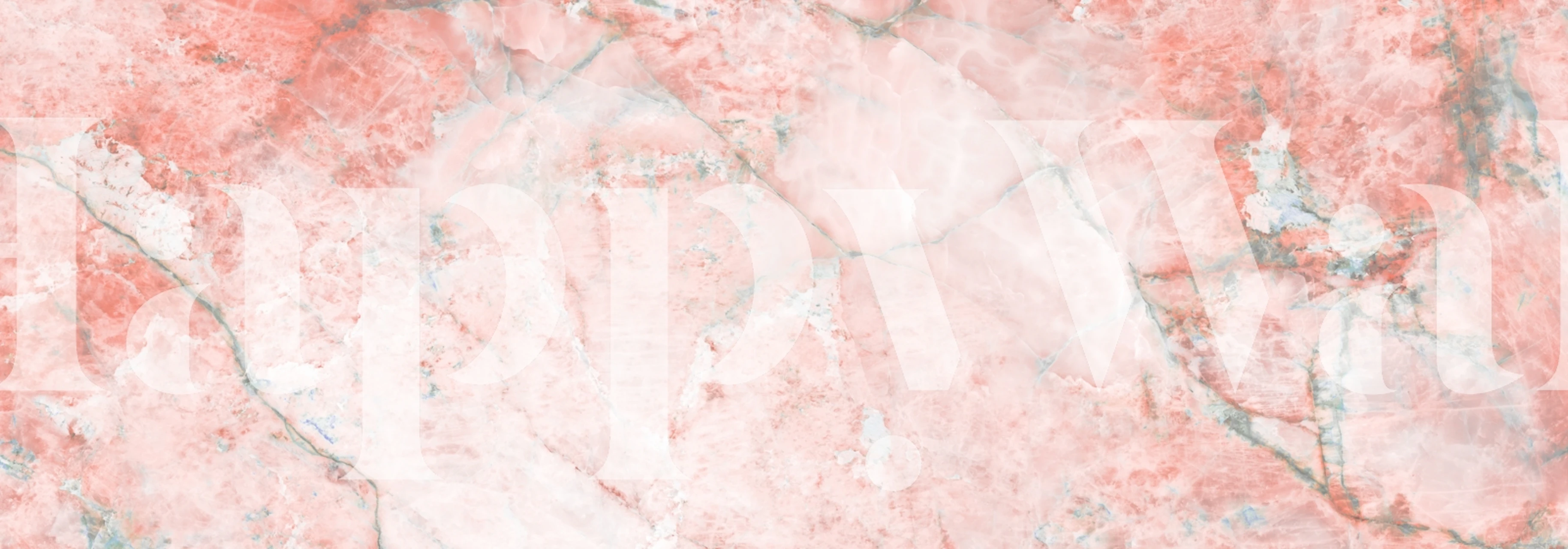 Blush pink marble wallpaper with light veins and texture
