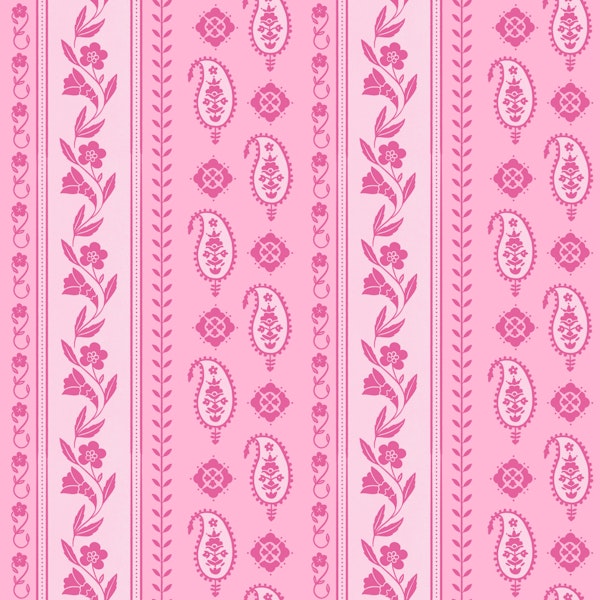 Romantic Floral Stripes