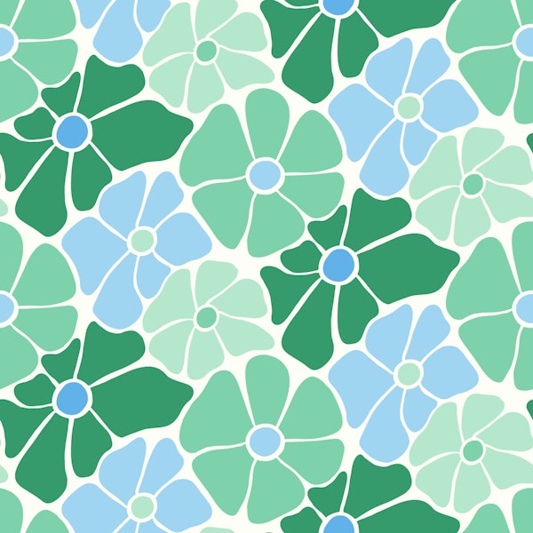 Fresh Green Floral Design