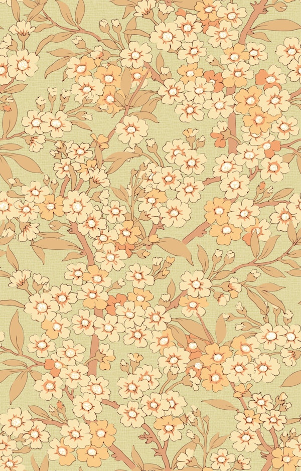 Blossoming Branch Peach Orange