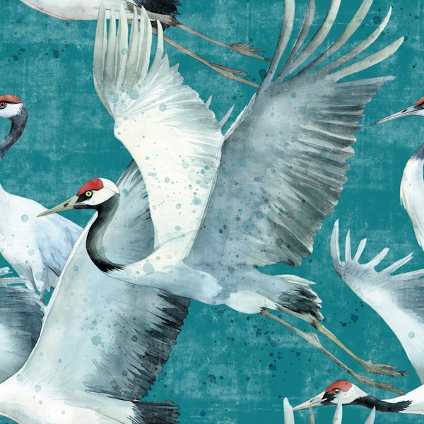 Cranes transfromative turquoise - a23