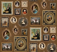 Noble Bunnies Portrait Collection Copper tapeta