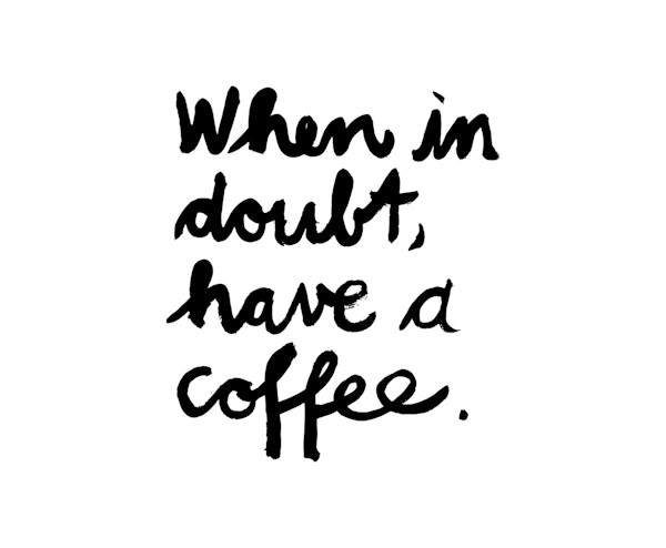 Black Ink Coffee Words