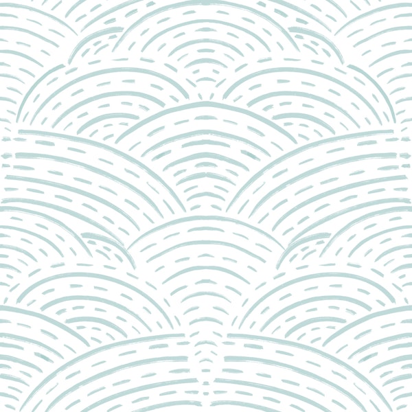 Nautical nursery blender blue abstract lines