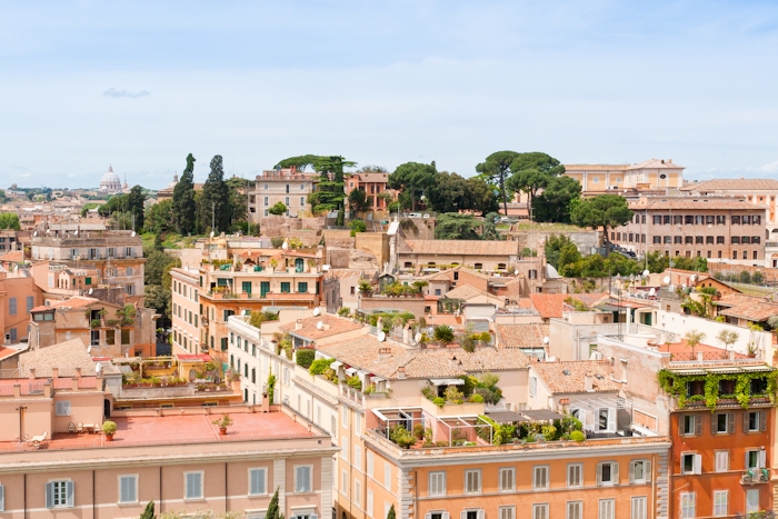 Rome Rooftops Panorama - happywall.com