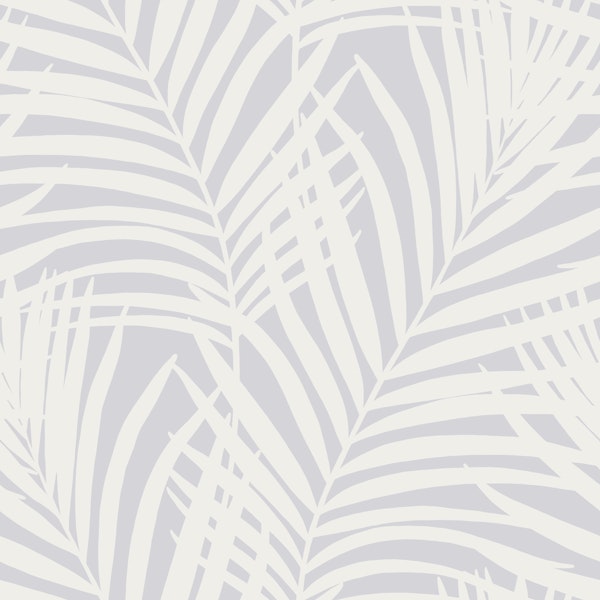 Coastal Palm Leaves - Cloud Dancer White 1