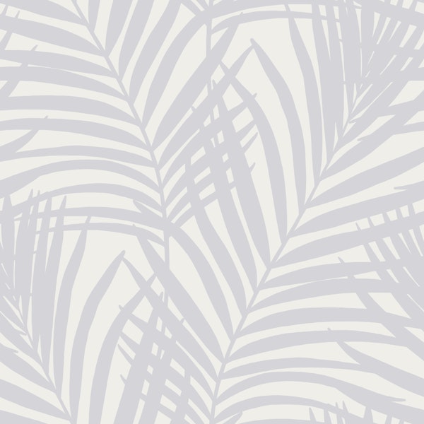 Coastal Palm Leaves - Cloud Dancer White 2