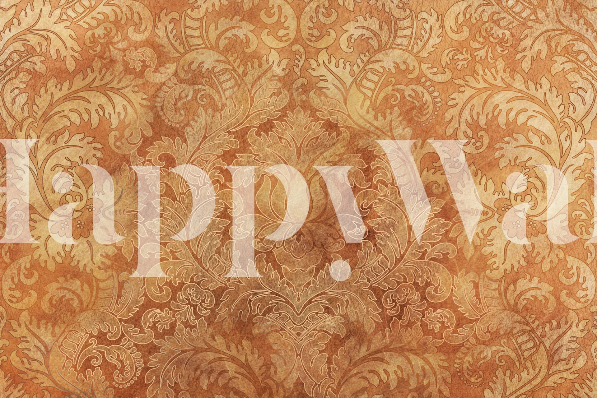 Golden Heritage Foliage wallpaper in a room