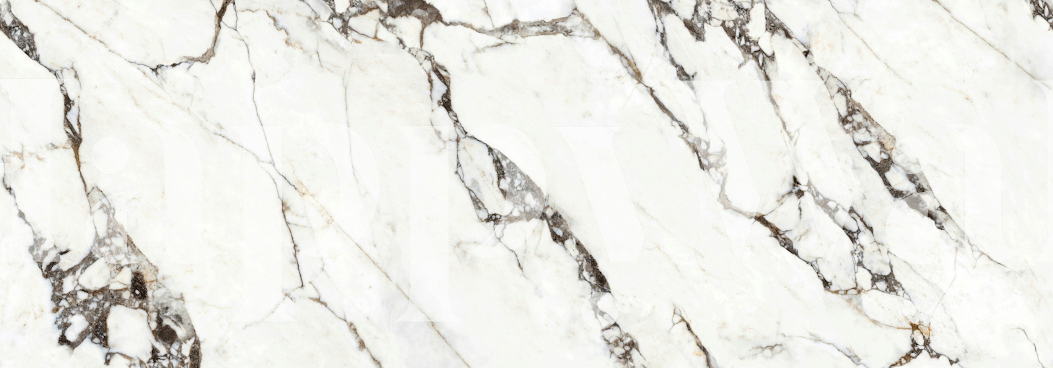 Ivory Breccia Gold Vein Marble tapet i ett rum