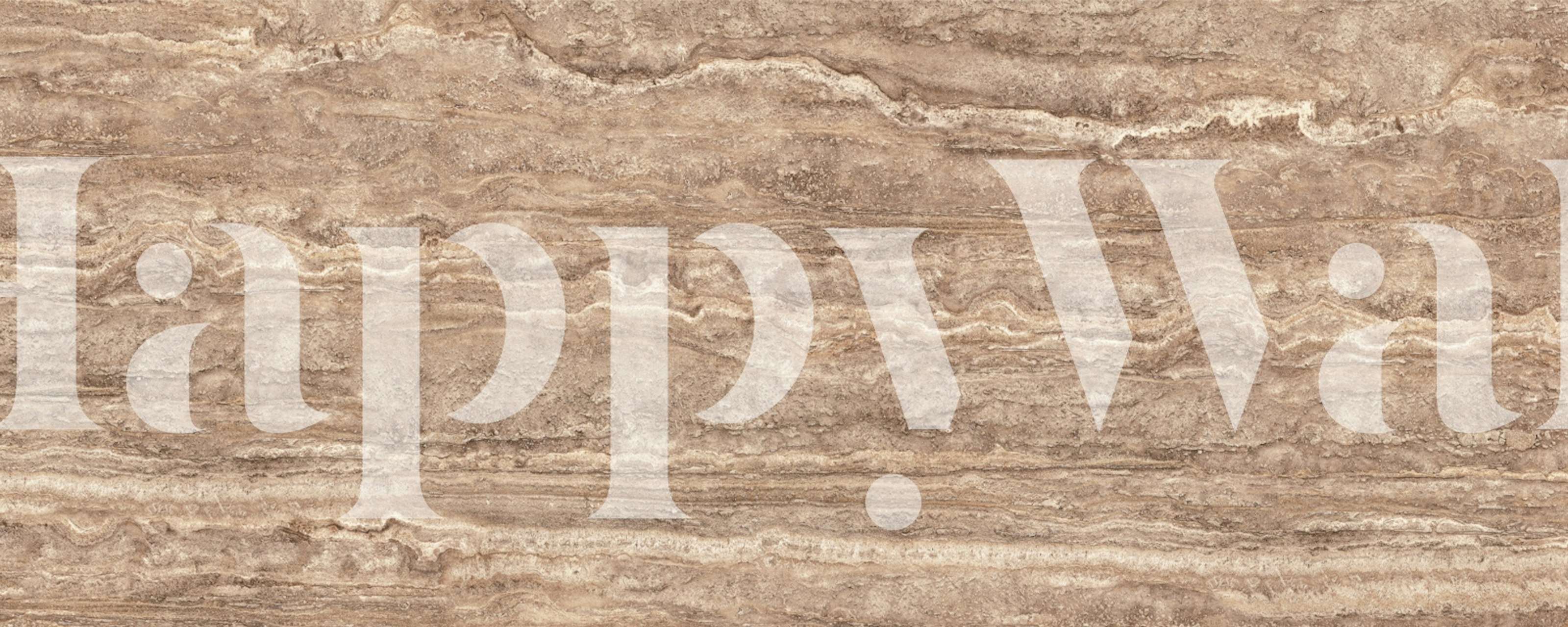 Βαφή τοίχου Warm Beige Travertine Horizon εμφανιζόμενη σε ένα δωμάτιο