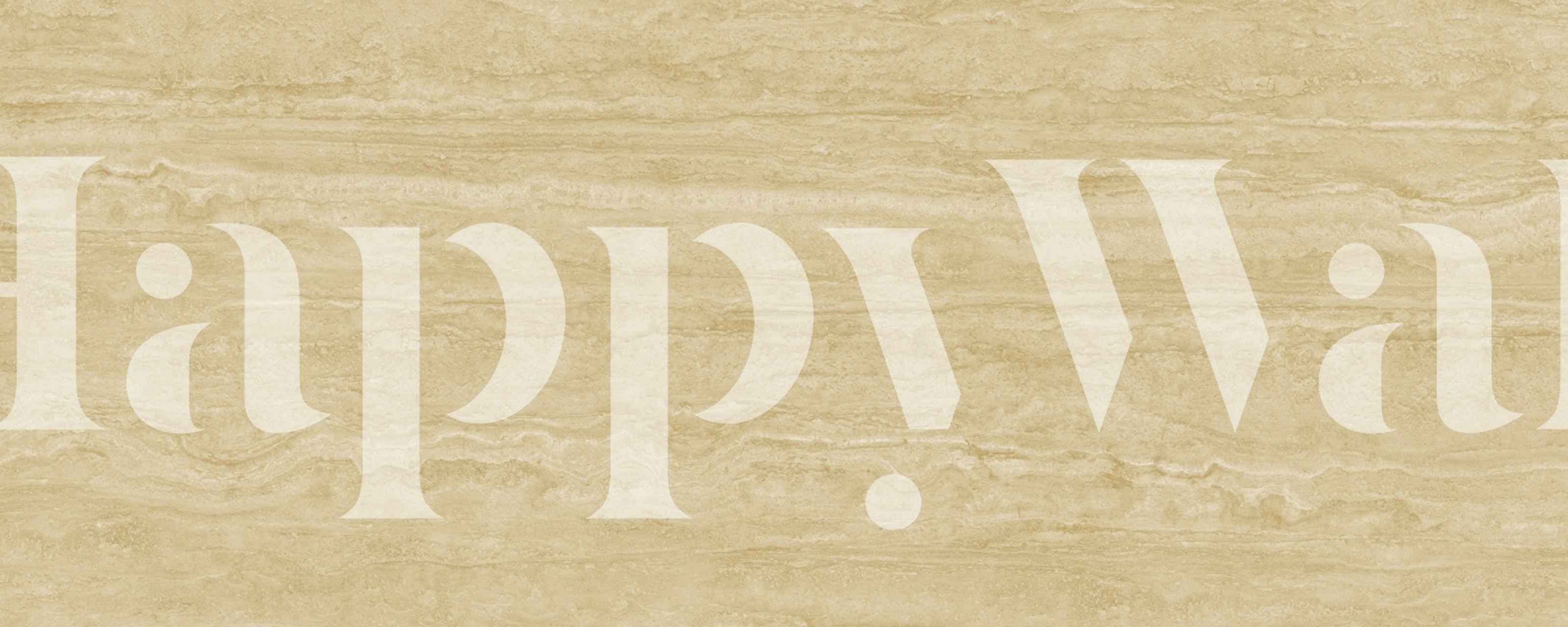 Golden Sand Travertine wallpaper in a room