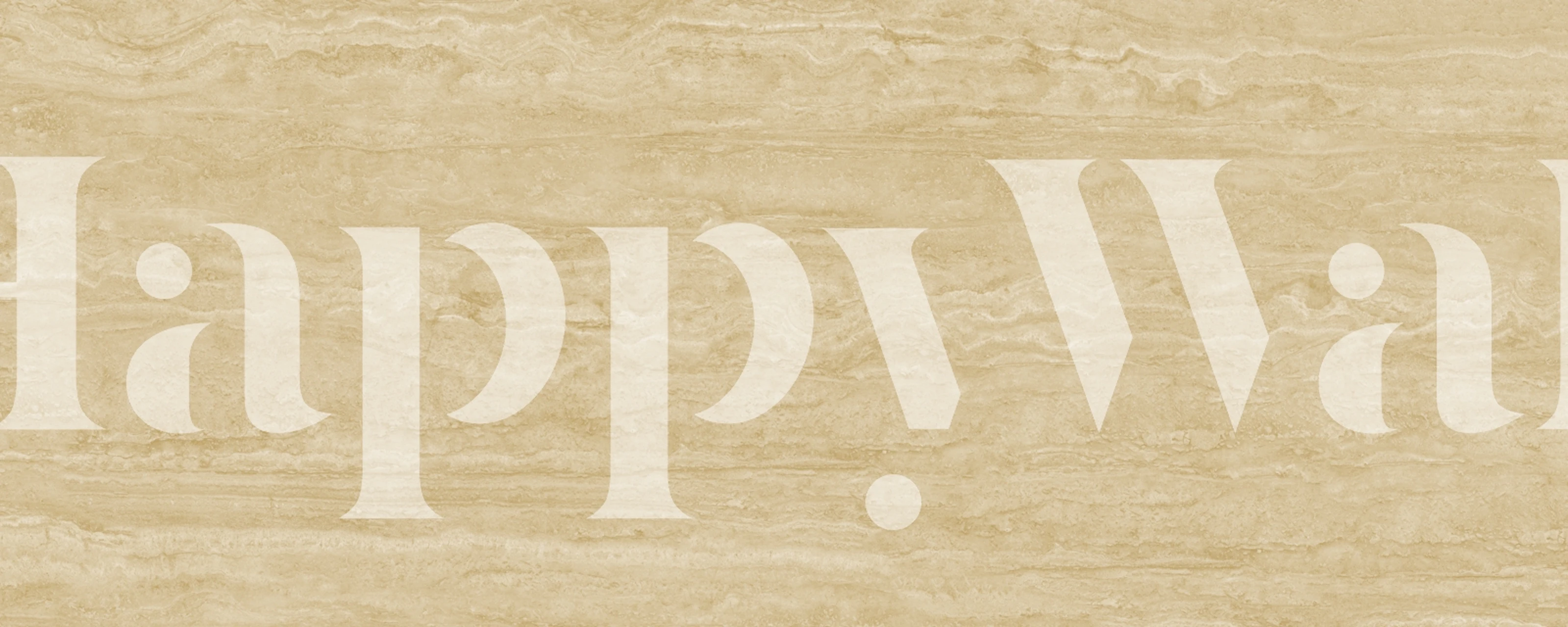 Beige marble effect wallpaper with smooth textures