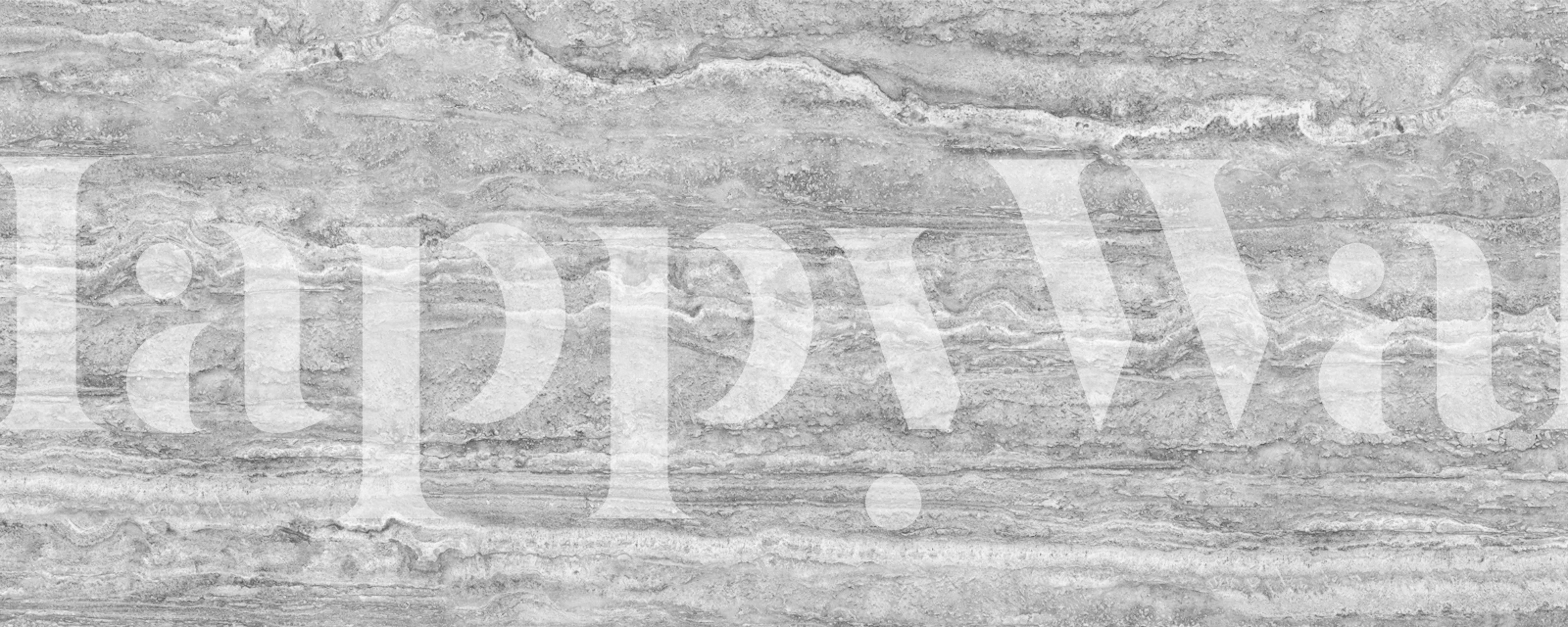 Grey linear travertine textured wallpaper design