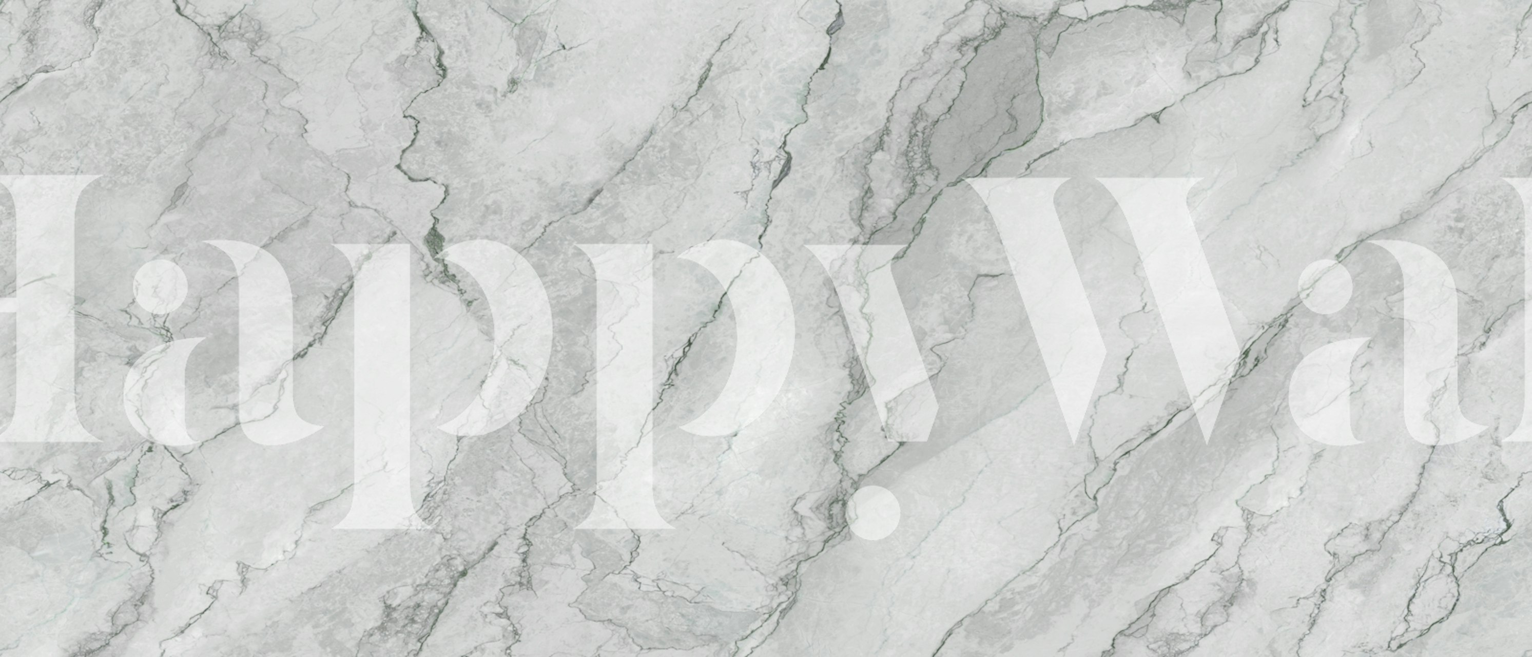 Grey natural stone tile wallpaper in a room