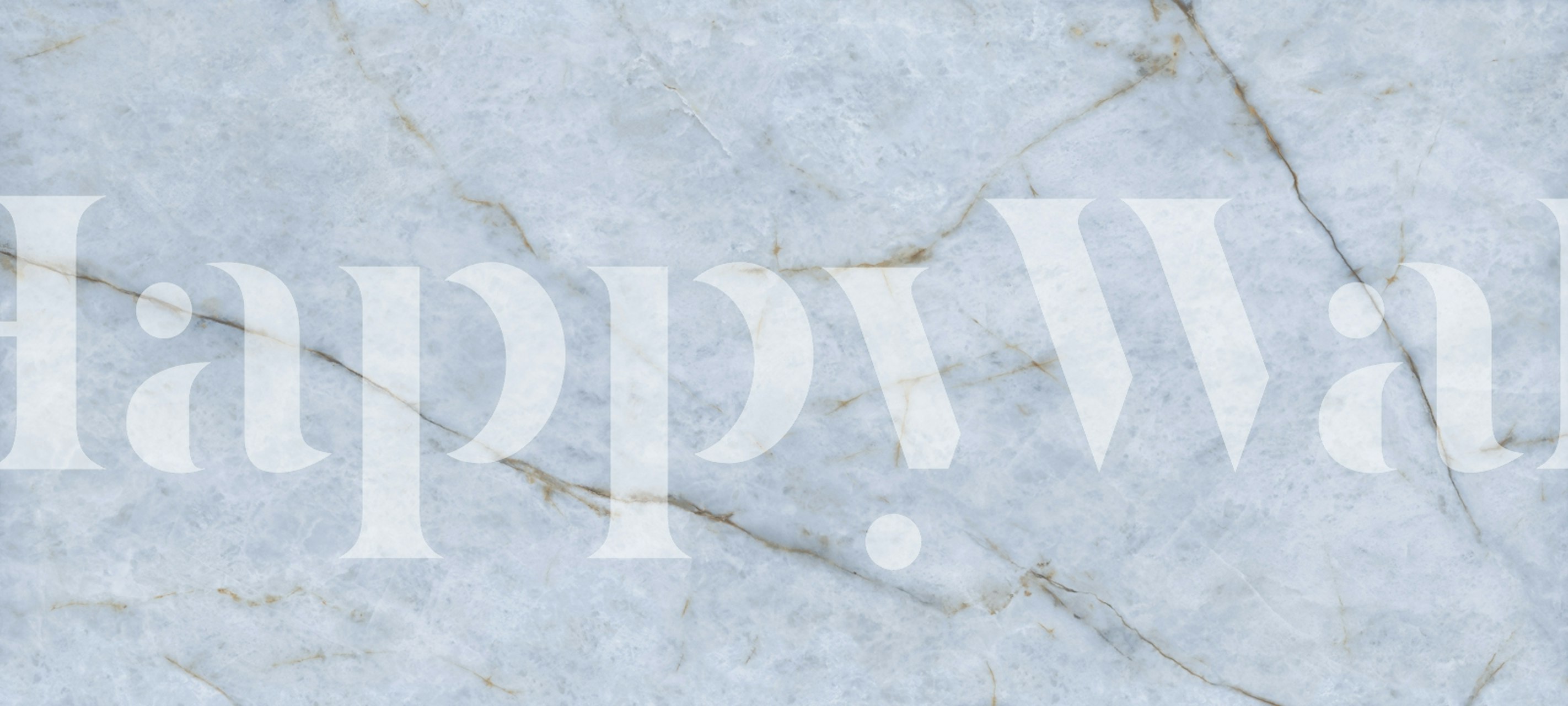 Blauwe marble wallpaper ontwerp in een kamer