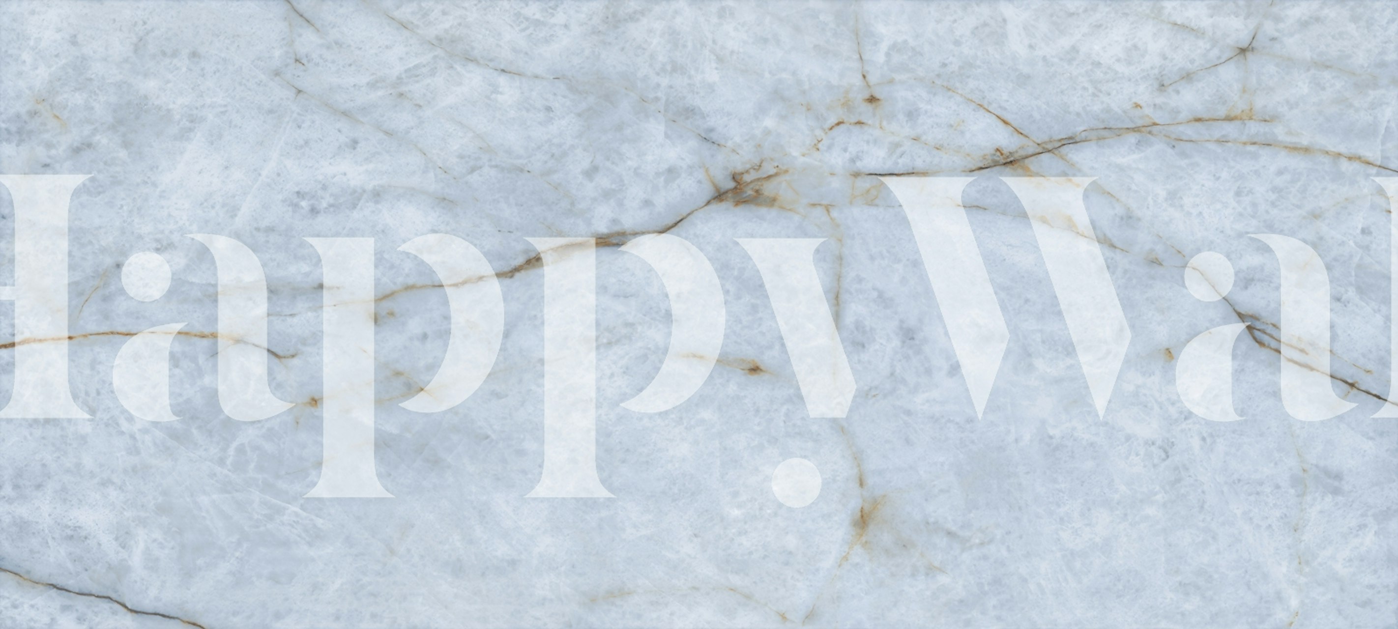 Blue classic stone texture wallpaper in a room